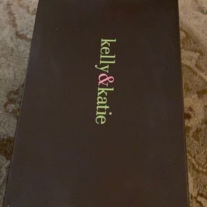 Kelly&Katie black satin peep toe bow heels!